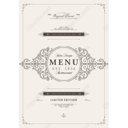 Retro Restaurant Menu - Elegant Vintage