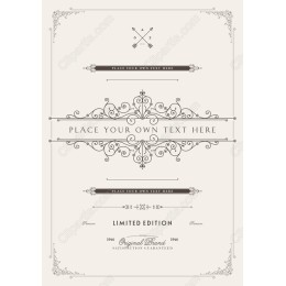 Elegant Vintage Frame for Custom Text
