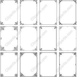 Elegant Blank Frames Set (12 in )
