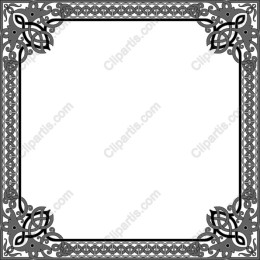 Celtic-Inspired Decorative Frame