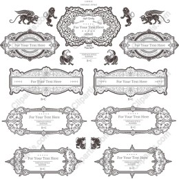 Vintage Mythical Creature Frame Collection
