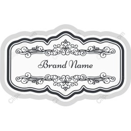 Elegant Vintage Floral Label