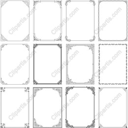 Elegant Frame Collection - 12 Ornate