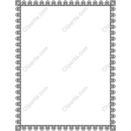 Elegant Floral Border
