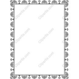Elegant Black and White Ornate Border