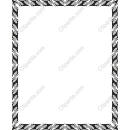 Elegant Black and White Decorative Frame