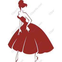 Elegant Woman in Flowing Dress