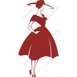 Sophisticated Woman in Classic Dress
