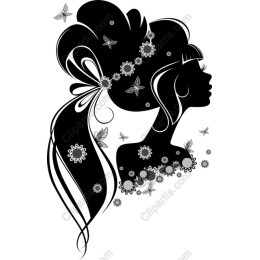 Elegant Woman with Floral Accents