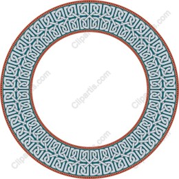 Elegant Ornamental Circular Border