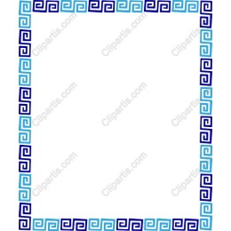 Greek Pattern Decorative Frame