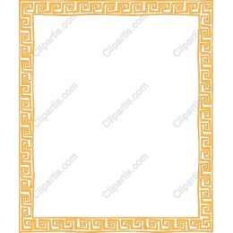 Elegant Greek Pattern Frame