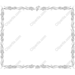 Elegant Floral Decorative Border