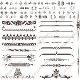 Elegant Vintage Ornament Set