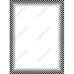 Black and White Checkerboard Frame
