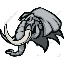 Stylized Elephant Head