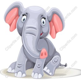 Cute Cartoon Elephant
