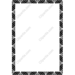 Elegant Black-and-White Decorative Border