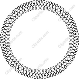 Elegant Circular Swirl Border