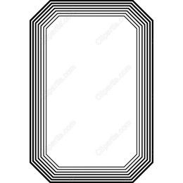 Black and White Geometric Frame and