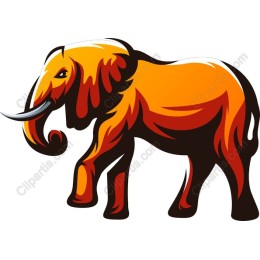Vibrant Stylized Elephant