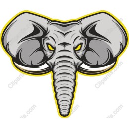  Elephant Mascot Graphic