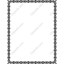 Elegant Black and White Border