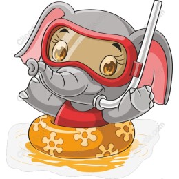 Snorkeling Elephant