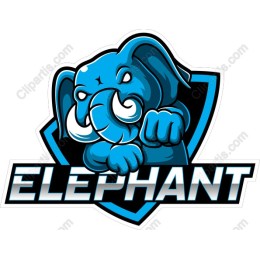Bold Blue Elephant