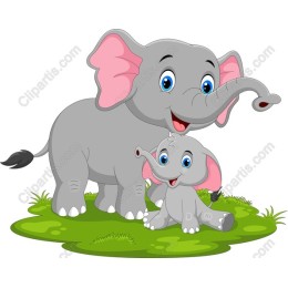 Charming Elephant Duo
