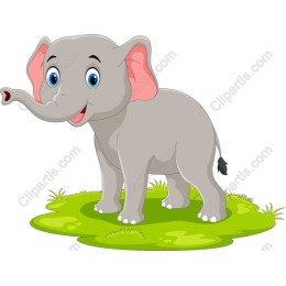 Playful Cartoon Elephant