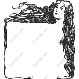 Flowing Elegance: Vintage Woman