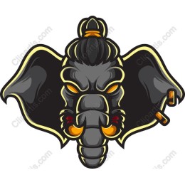 Bold Elephant Head