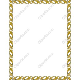 Golden Leaf Decorative Frame