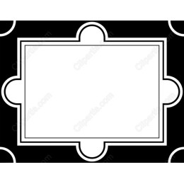 Black and White Decorative Frame