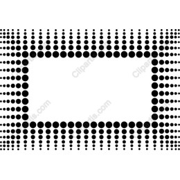 Black and White Dot Frame