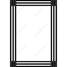 Black and White Decorative Frame