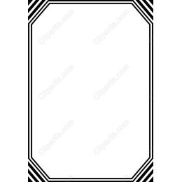 Art Deco Octagonal Frame