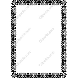 Elegant Black Ornate Frame