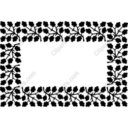 Black Floral Frame