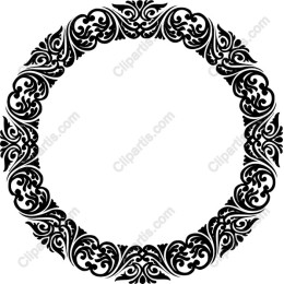 Elegant Ornate Circular Frame