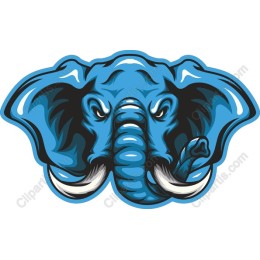 Bold Blue Elephant