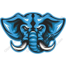 Majestic Blue Elephant