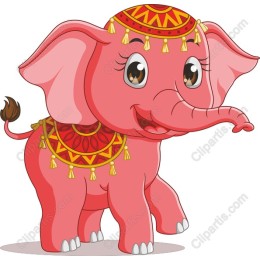 Cute Pink Elephant