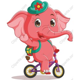 Playful Pink Elephant Bicycle