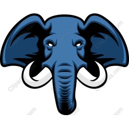 Bold Blue Elephant
