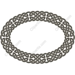 Celtic Knot Oval Frame