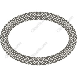Celtic Knot Oval Frame