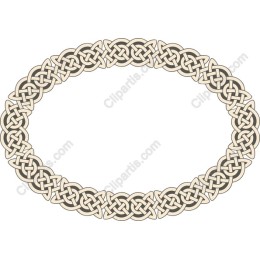Celtic Knot Oval Border