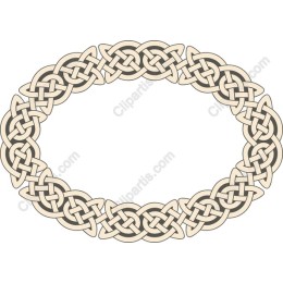 Celtic Knot Oval Border